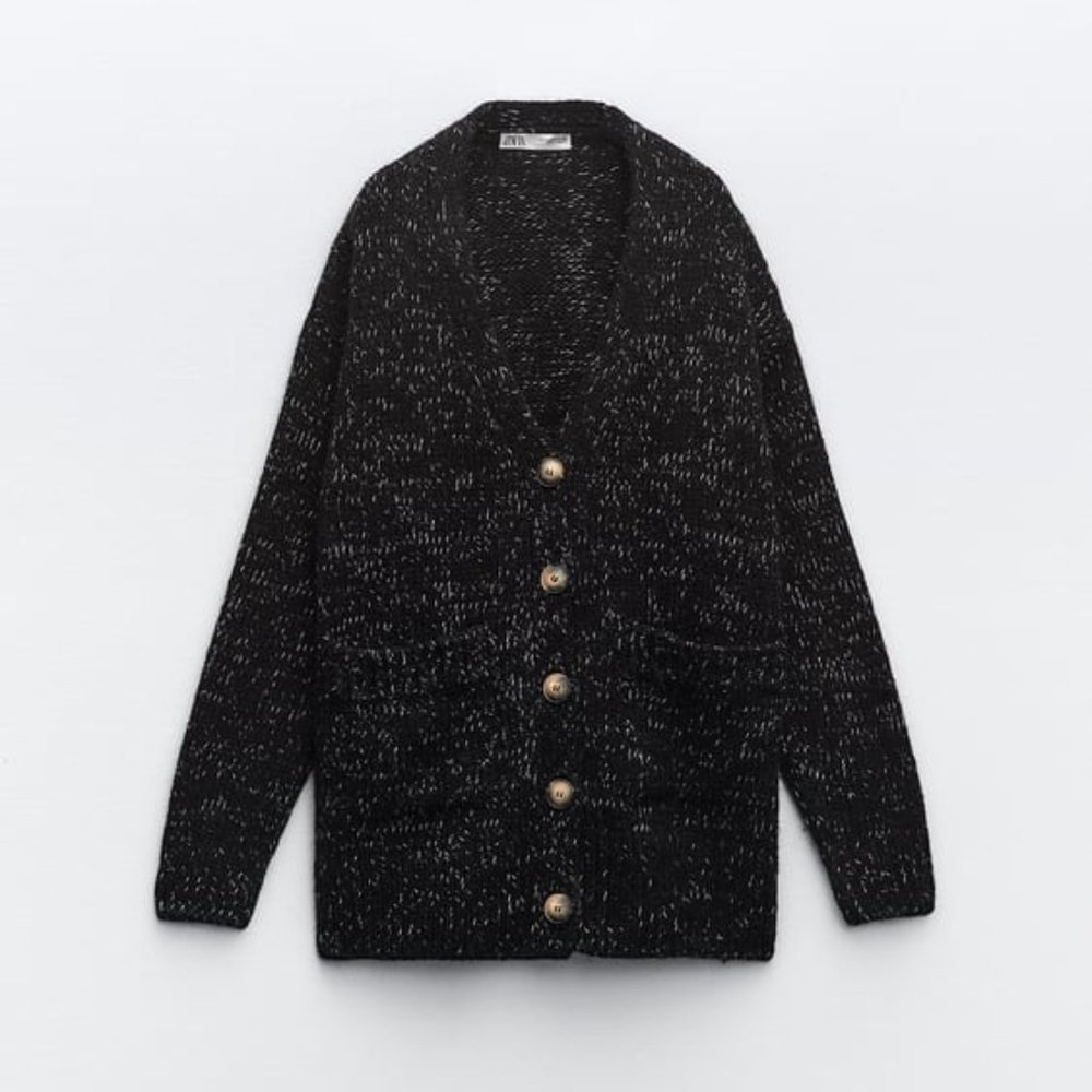 NWT ZARA POCKET KNIT CARDIGAN S, M 4331 - Picture 5 of 8